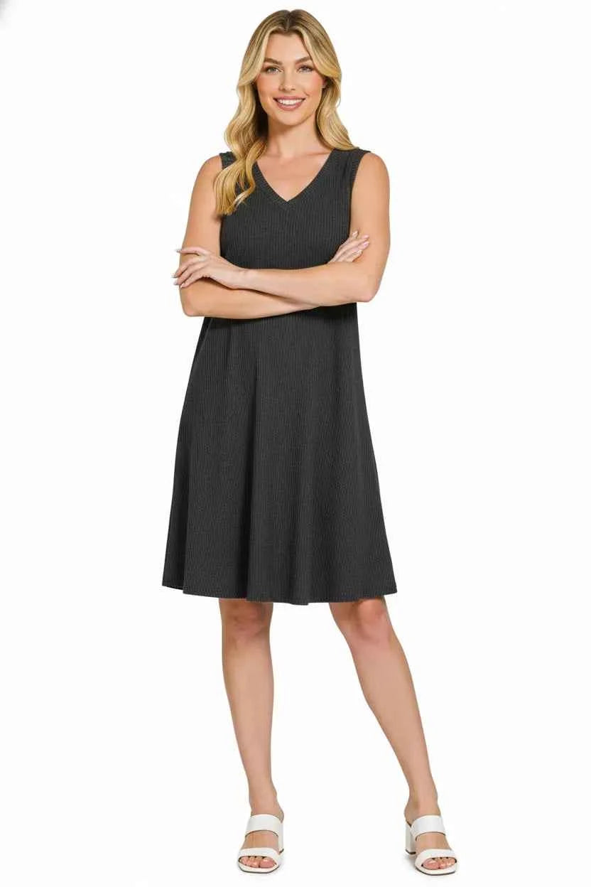 Zenana Raised Rib Sleeveless Mini Dress 525eac09-b6e2-45f4-b685-518b281bc5ce-Max-Origin