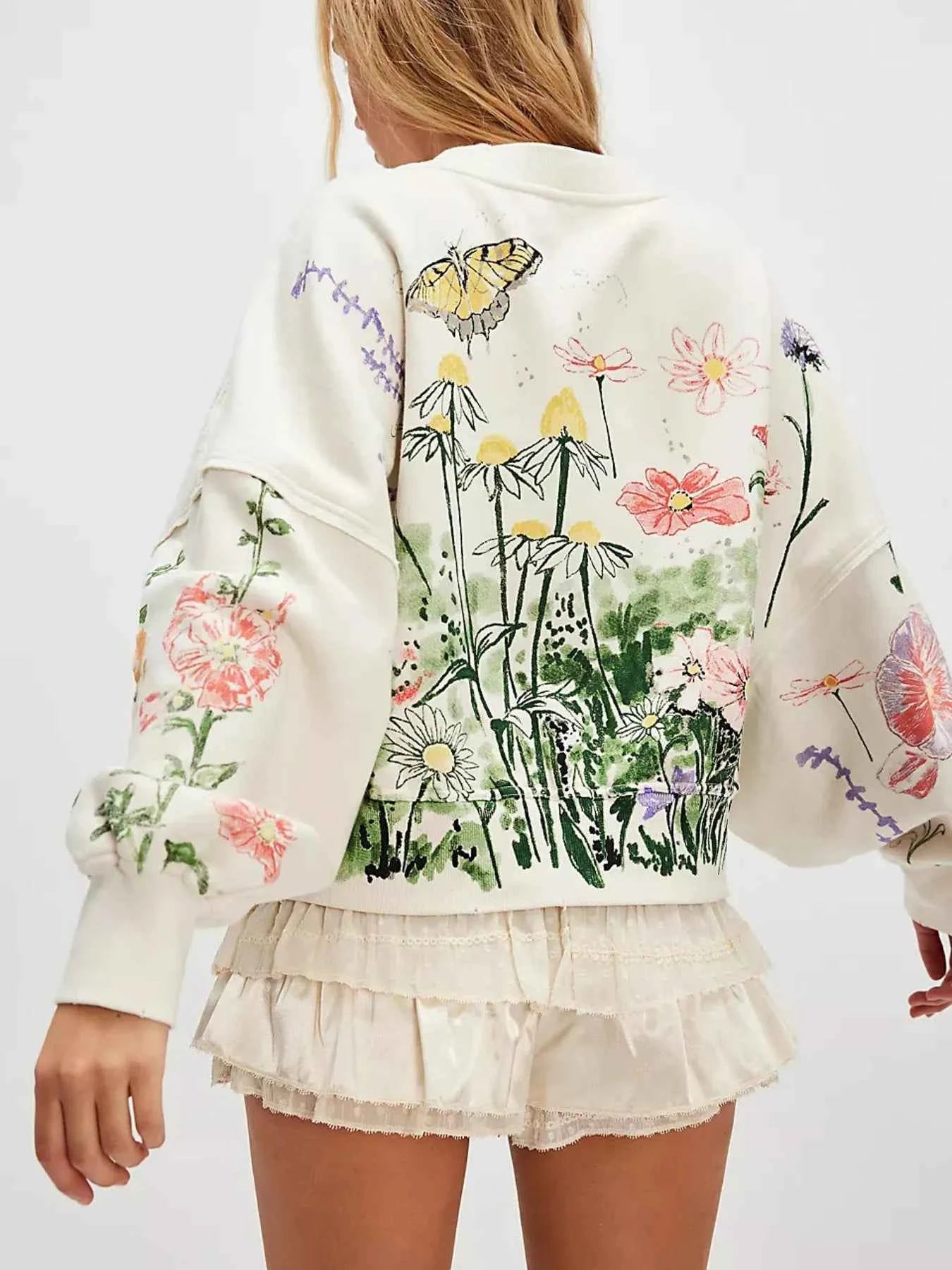 Print Round Neck Oversized Sweatshirt 5264d4cfbdfb42f4a06234a93c76d371-Max-Origin