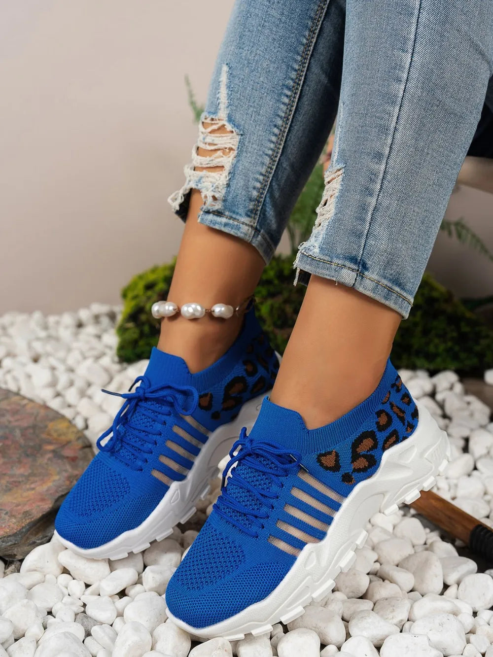 Cutout Leopard Lace Up Mesh Athletic Royal Blue 5273ebe0-7484-448e-8085-ecdef2f311fa-Max