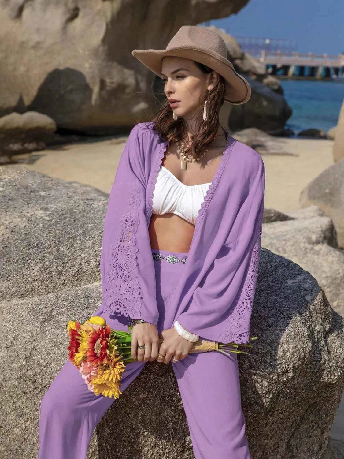 Lace Detail Open Front Cover Up and Pants Set 52807047-8eaf-48a3-9d08-0de9a12073a5-Max-Origin