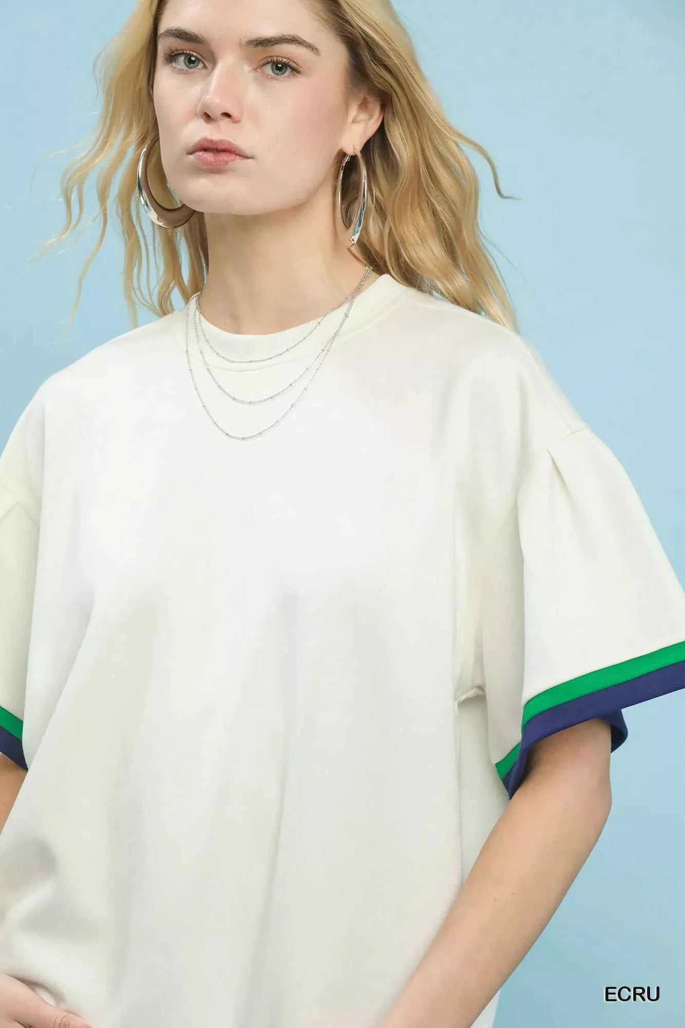 Umgee Contrast Trim Bell Sleeve Top 528bc997-7253-435c-9e17-f2fc980aefa1-Max-Origin