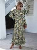 Floral Flounce Sleeve Maxi Dress Floral 52ac4d2a-7c50-46c9-958e-55717fa816ba-Max-Origin