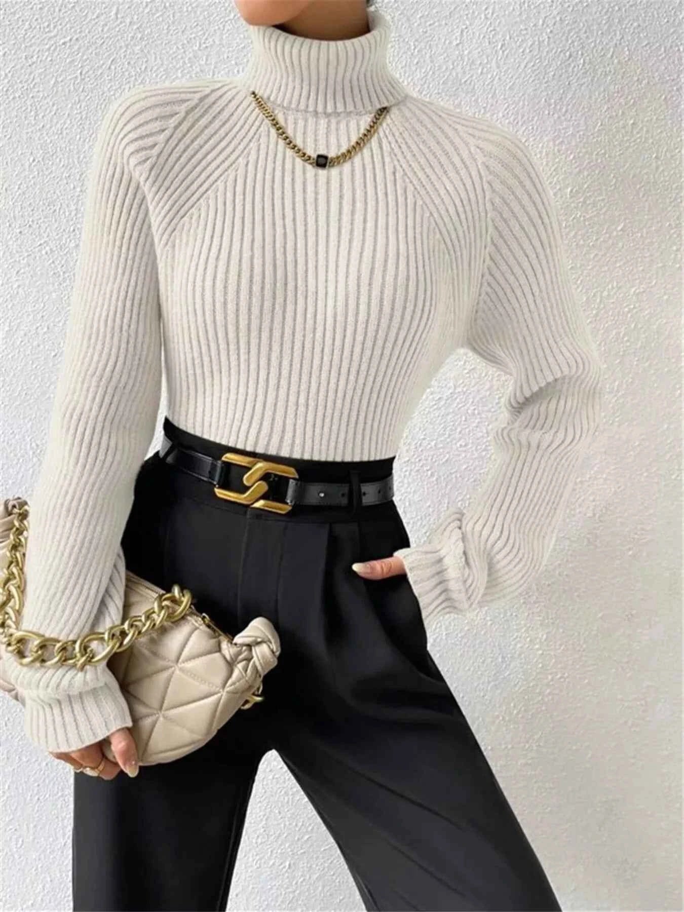 Ribbed Knit Turtleneck Sweater 52b5514ffd2244c99004ec1927137f03-Max-Origin