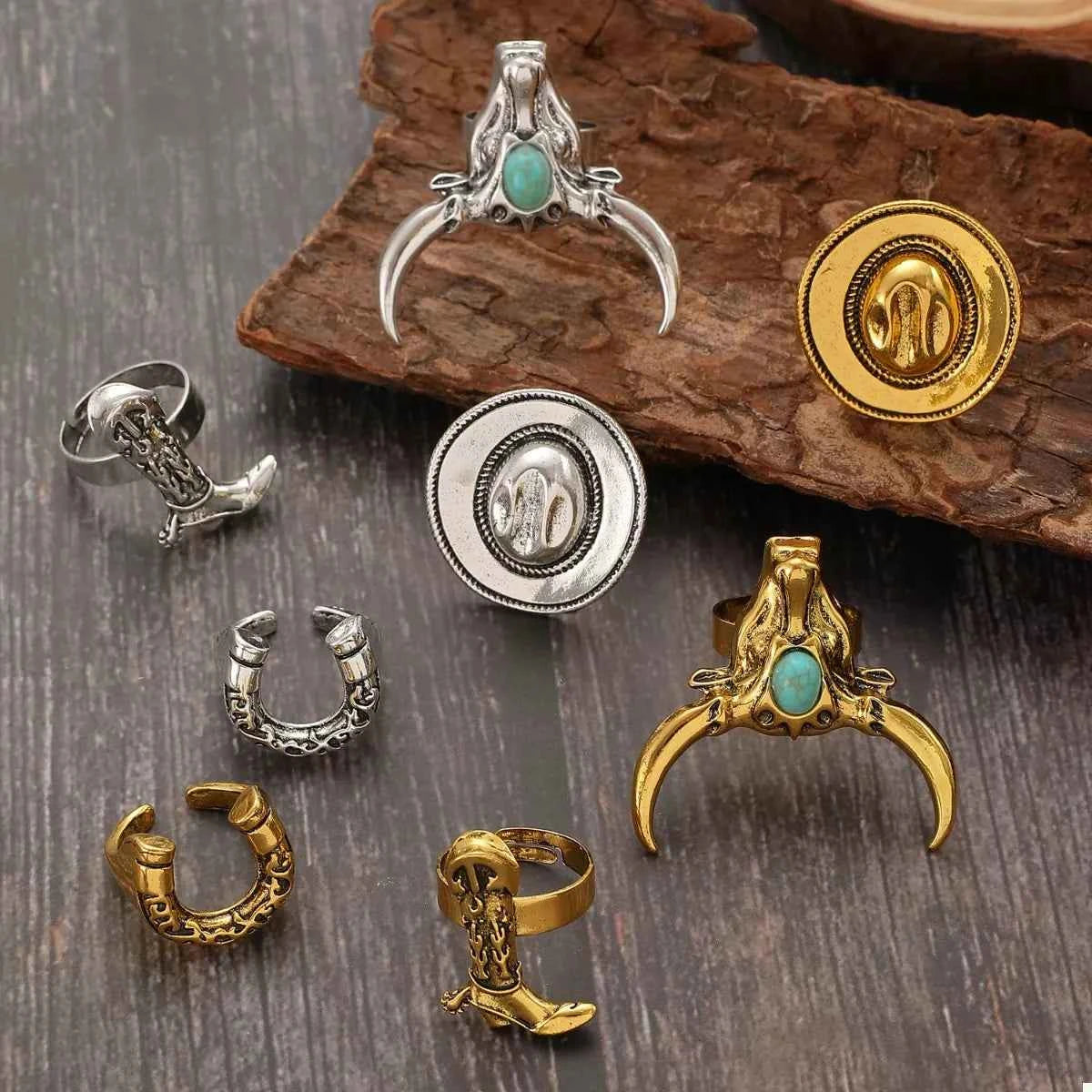 4 Piece Vintage Western Style Bull Head Rings 52de5ffd-ef28-4b76-b2d6-4a38ca2eadea-Max-Origin