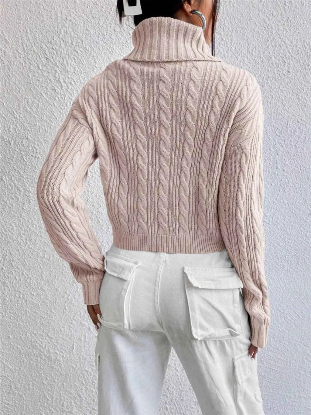 Cable-Knit Turtleneck Long Sleeve Sweater 52ff434f6cf4449da1637cfe3e4eda04-Max-Origin