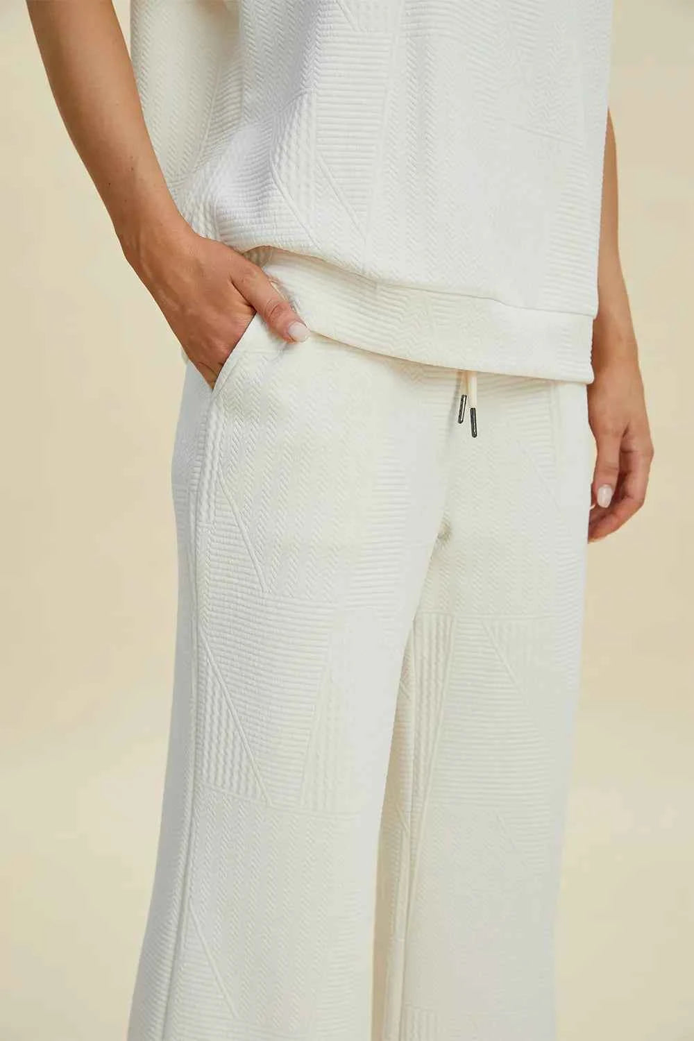 Double Take Full Size Pearl Detail Round Neck Top and Pants Set 53040641-41bc-4c76-842c-a4d14158aff1-Max