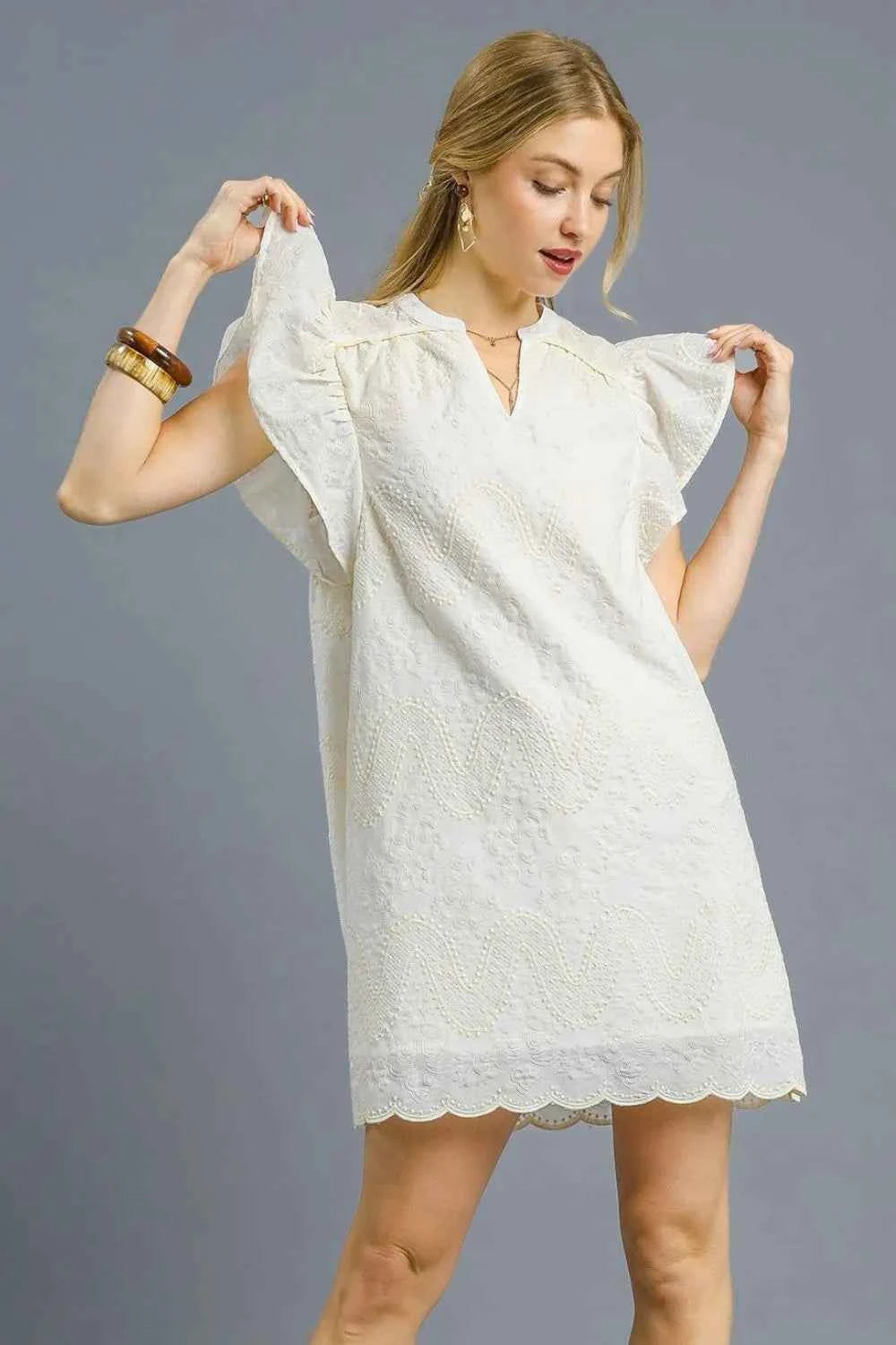 Scalloped Hem Embroidered Mini Dress 531fedb4-cde9-4631-a0b4-17bc9323ede2-Max-Origin
