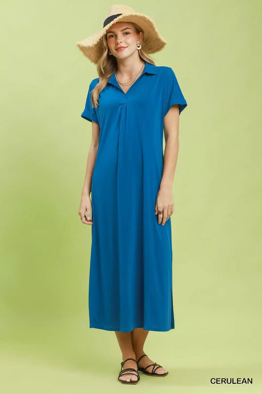 Collared Belted Midi Dress 53274e25-c0f3-4a78-a3be-5146bdacce42-Max-Origin