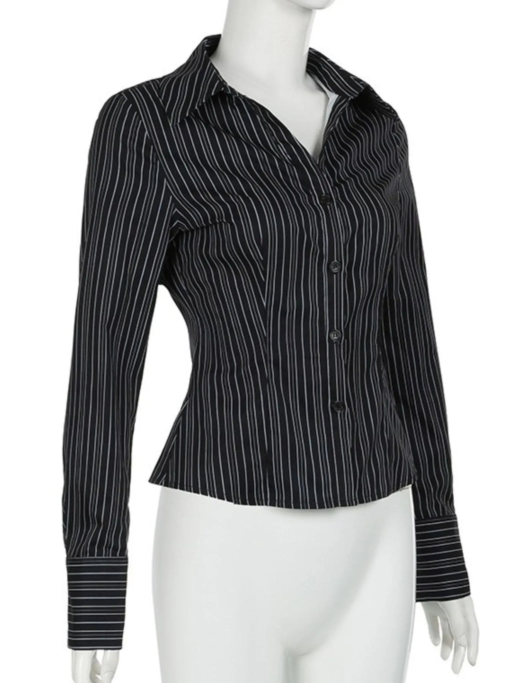 Striped Button-Down Collared Neck Shirt 53634c3c-c133-4a3d-9c4a-4a0d01e813f9-Max-Origin