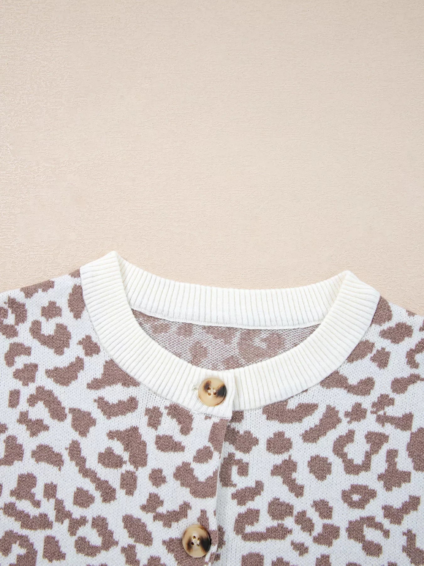 Leopard Drop Shoulder Chunky Knitted Cardigan 53677a690db347a5bd5ed3f10d64a749-Max-Origin