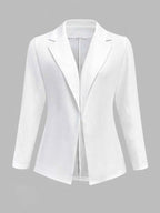 Lapel Collar Open Front Blazer 5374017eda844ea8aca0f91723e97c5d-Max-Origin