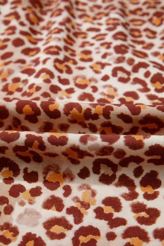 Leopard Contrast Trim Top and Pant Set 5398e7fa-33e5-49fa-8c31-d9bbedb0feb2