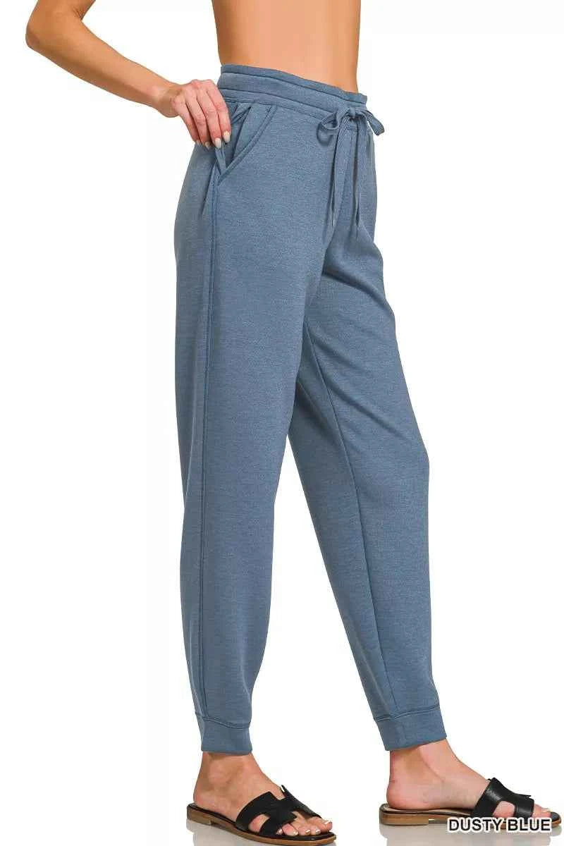 Zenana Drawstring Scuba Joggers with Pockets 53b5a80d20574261b7fb1004fffbce1b-Max-Origin