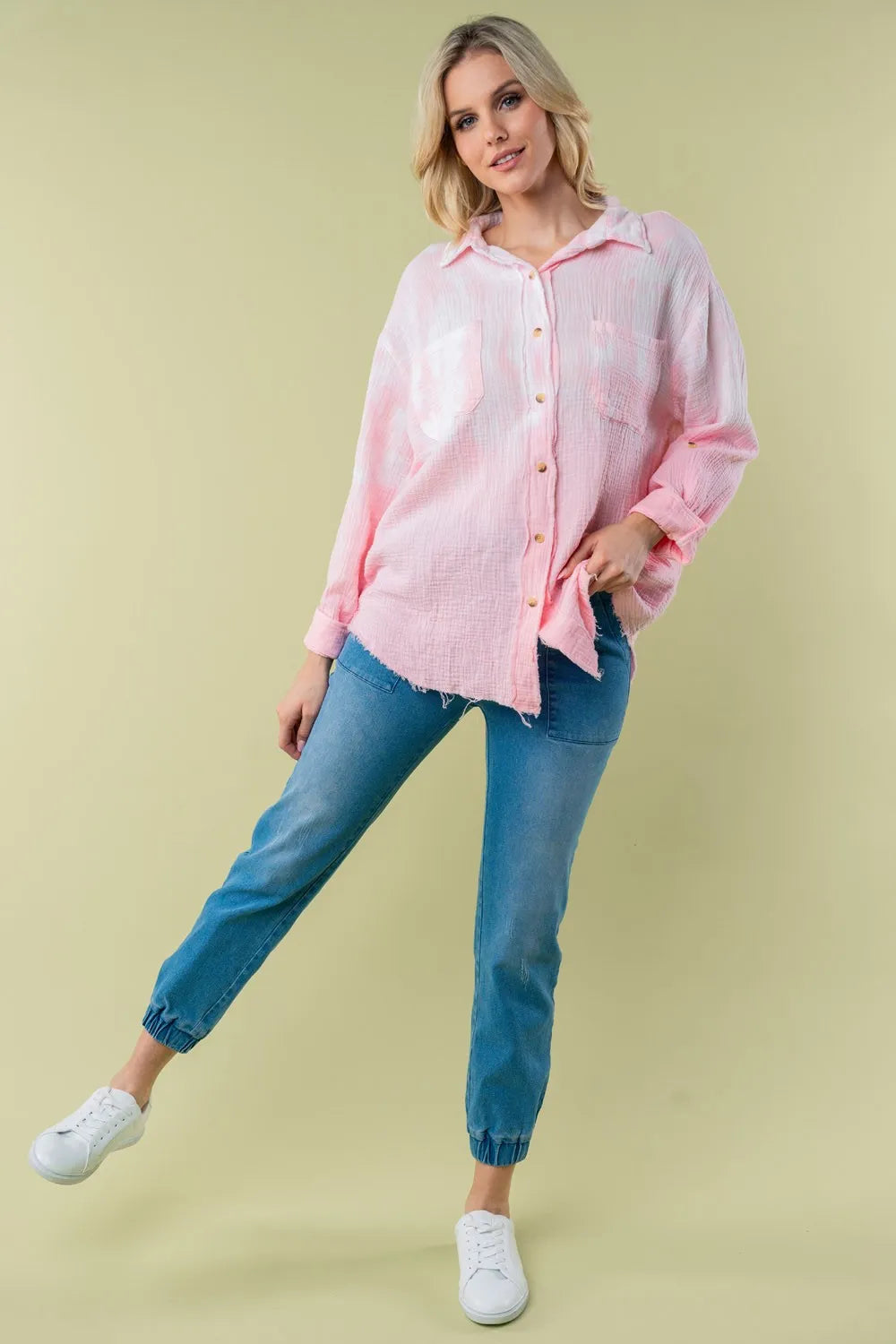 White Birch Full Size Long Sleeve Tie Dye Shirt 53b68e48-6457-45cd-a6a5-1b72ace6f065-Max