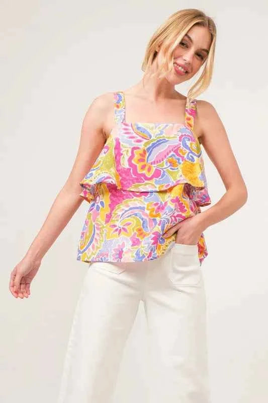 And The Why Square Neck Tiered Paisley Printed Top 53b7b92566ec4e14baa5a8b85585da61-Max-Origin