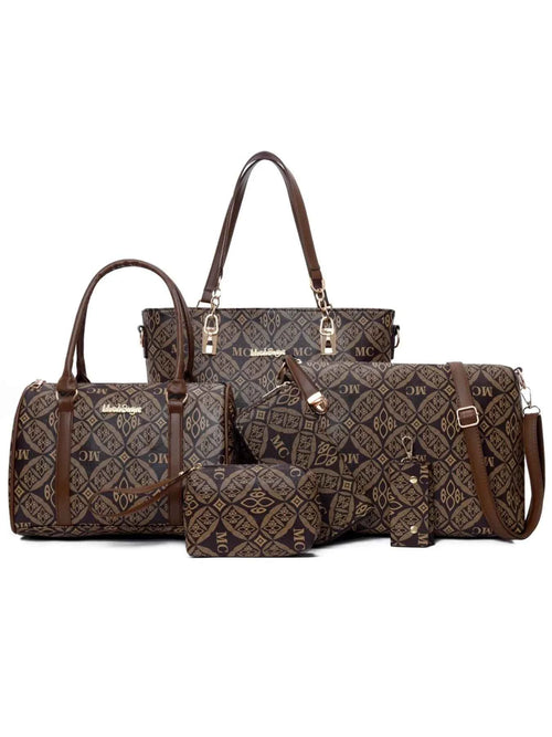 6-Piece Geometric Pattern Bag Set 53cfd64b-a60f-4382-af56-abd31f868524-Max-Origin