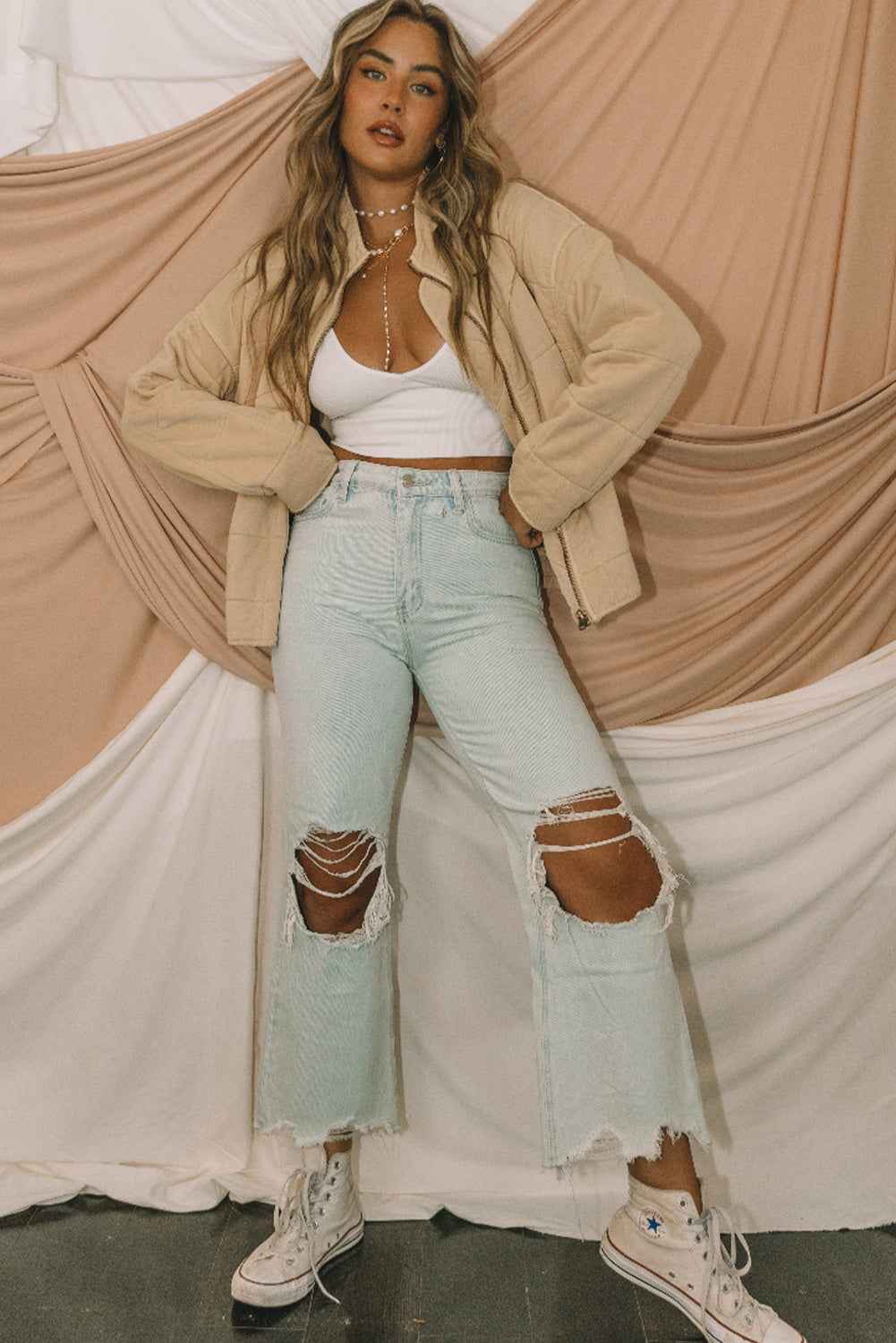 Green Zip Up Pocket Quilted Cropped Jacket 53d0353a595e1256