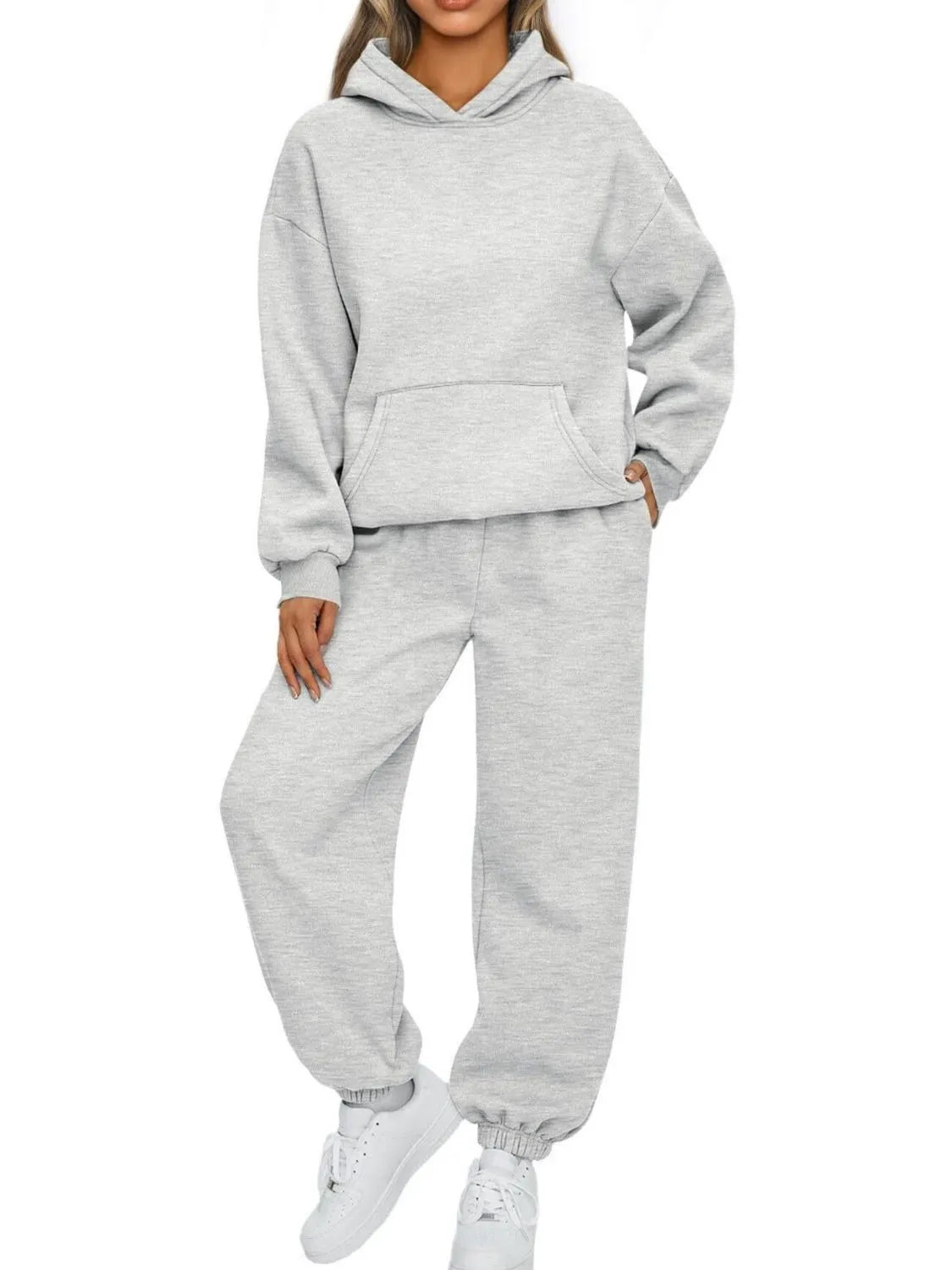 Full Size Kangaroo Pocket Hoodie and Joggers Set Plus Size Light Gray 53e33e34-64f9-4f86-b8d6-b5ddc4e4d176-Max-Origin
