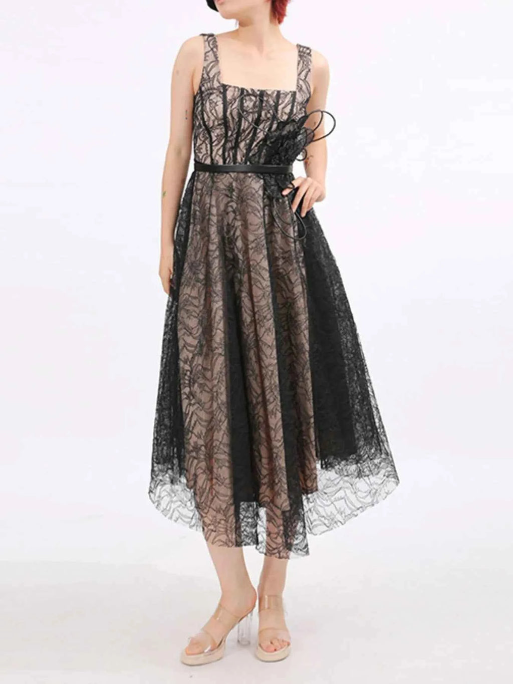 Lace Square Neck Midi Dress 53fd5be2-b60d-4144-949d-d96d62955d68-Max-Origin