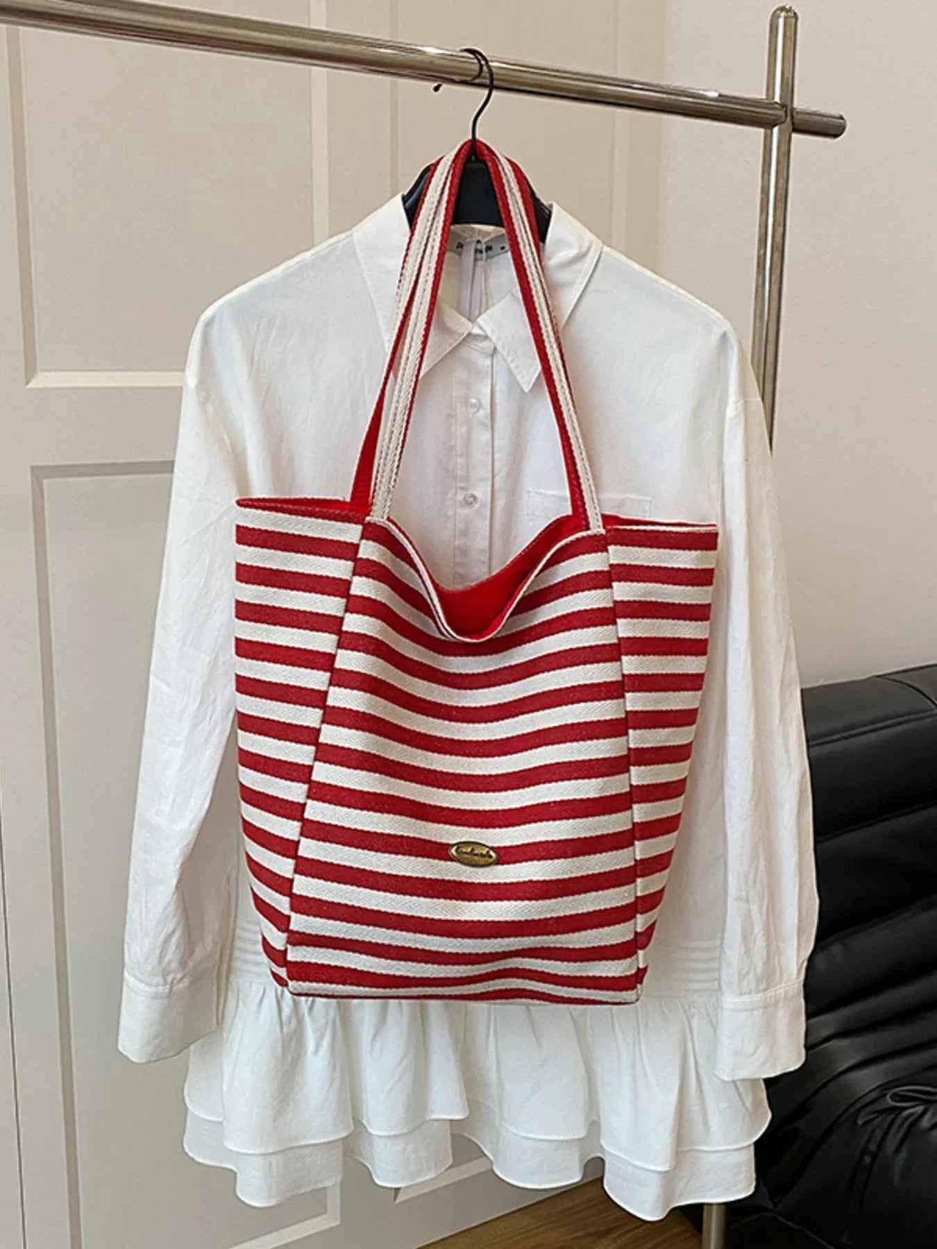 Striped Canvas Tote Bag 540349525e2b4bfdbbe8bf5ba68cdbb4-Max-Origin