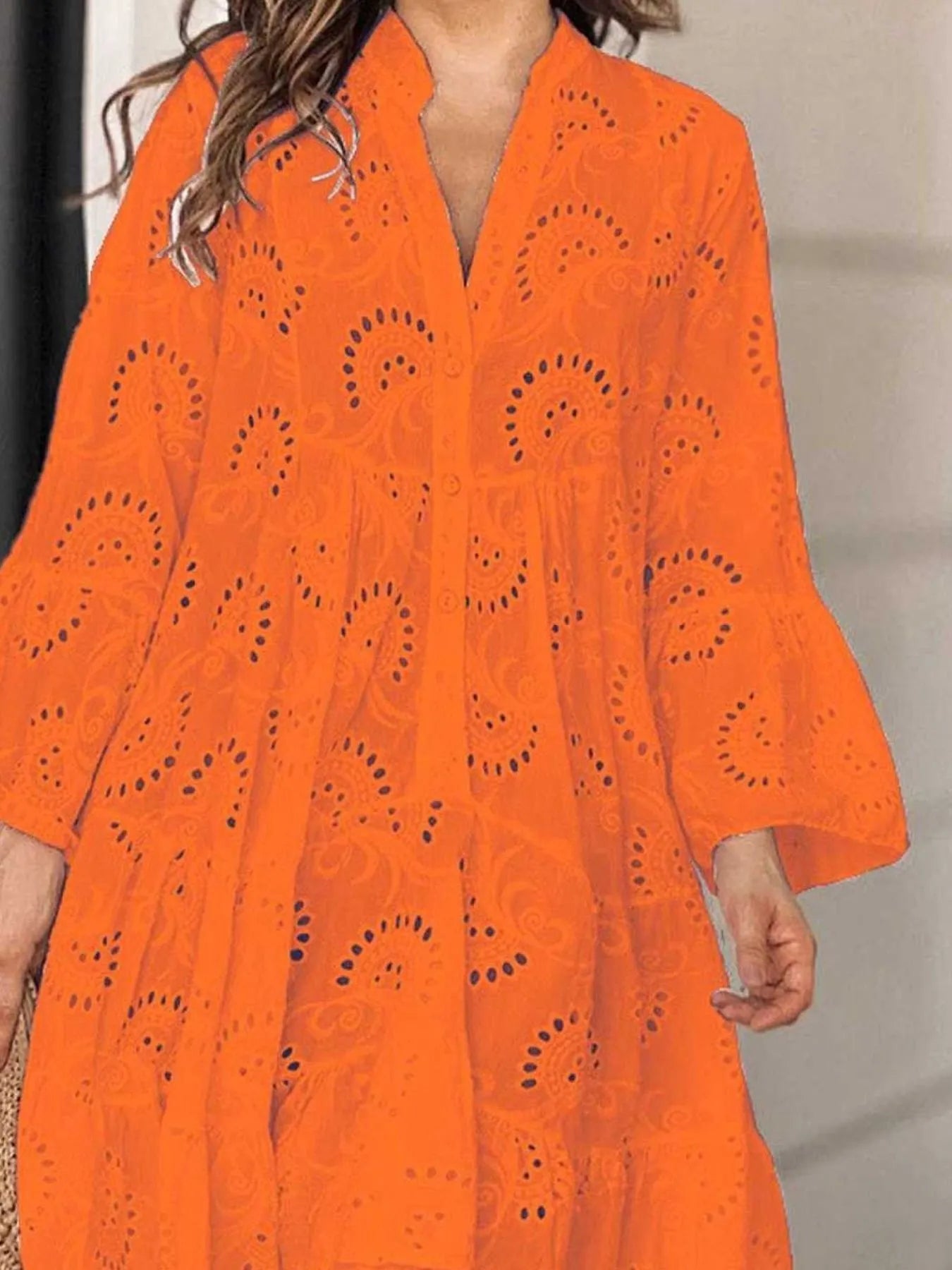 Full Size Eyelet Ruffled Hem Tiered Dress Plus Size 541610b5-619c-44cc-97d7-1a50cf878a1e-Max-Origin
