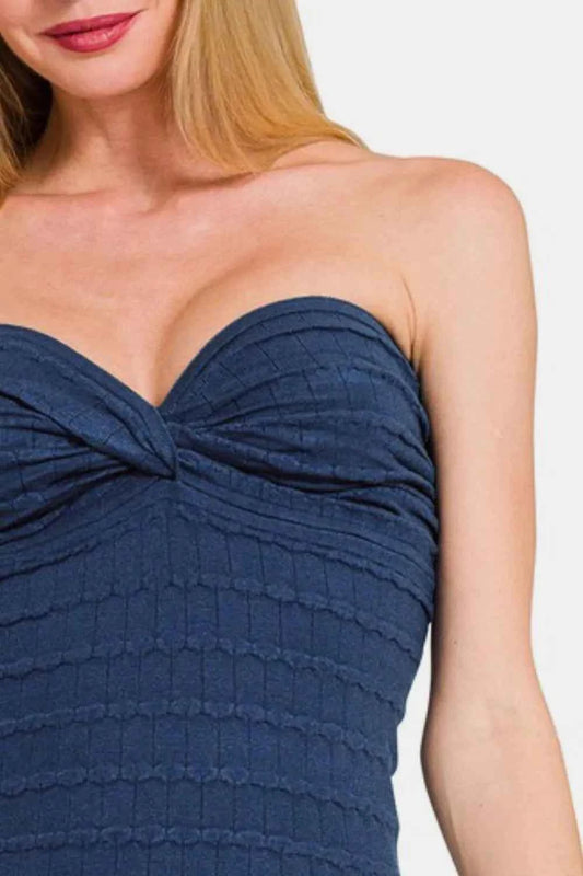 Zenana Ruched Twisted Sweetheart Neck Top 5419bd1c-93a1-462b-a8ac-80f164cd97ad-Max