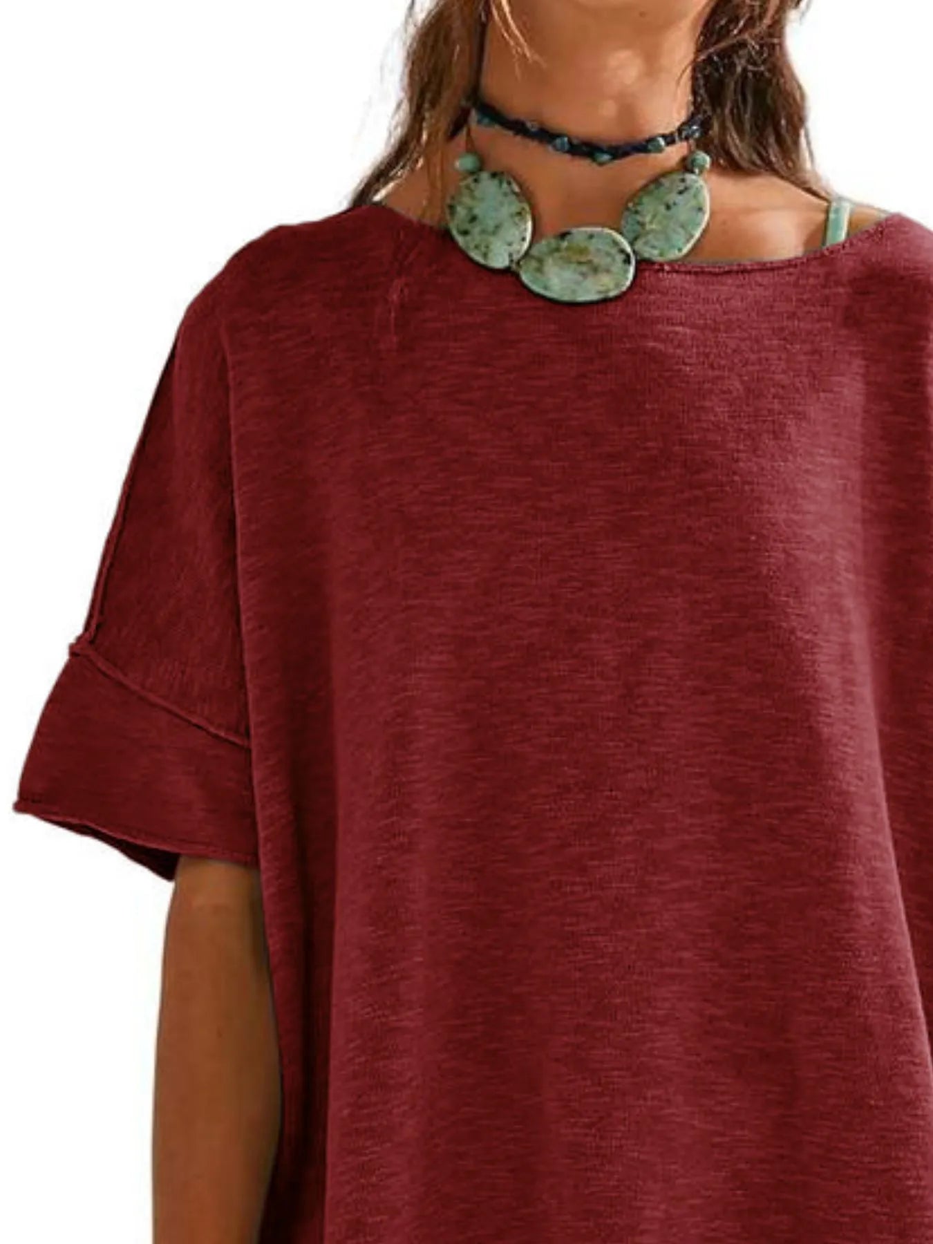 Oversized Round Neck Drop-Shoulder T-Shirt 541b78ec-bb92-4e16-bda1-ce11d6692c4f-Max-Origin