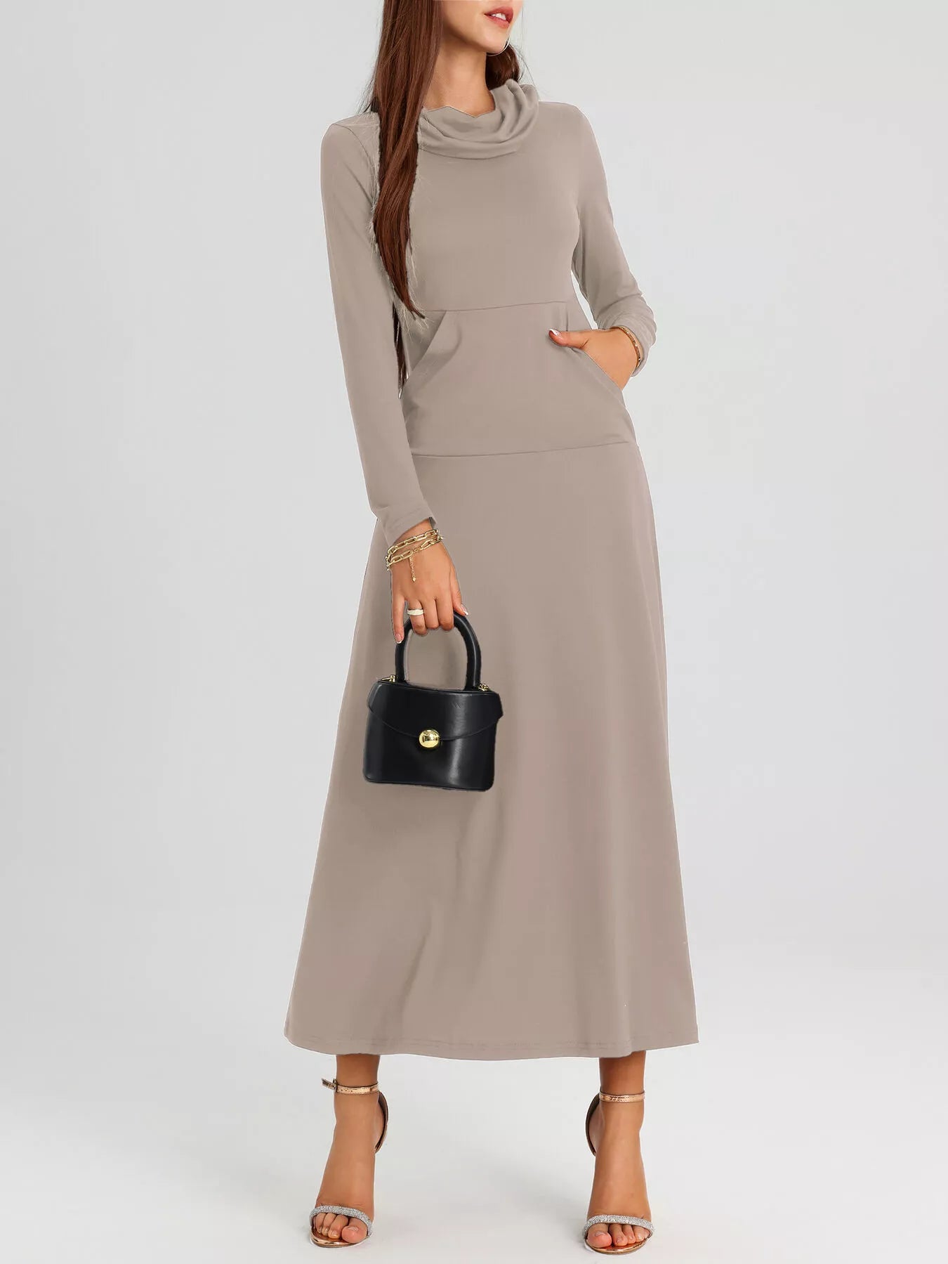Cowl Neck Long Sleeve Midi Dress 544d525ef51443be85290ea93cceb42e-Max-Origin