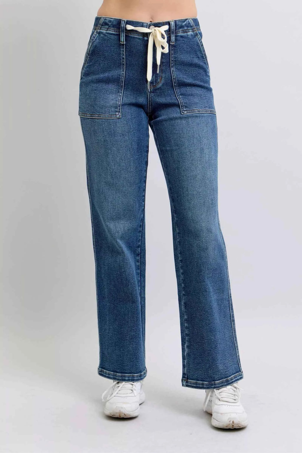 Judy Blue Drawstring Straight Jeans with Pockets MD 547150f3-19c5-4c3e-89e8-26d9d046749b-Max-Origin