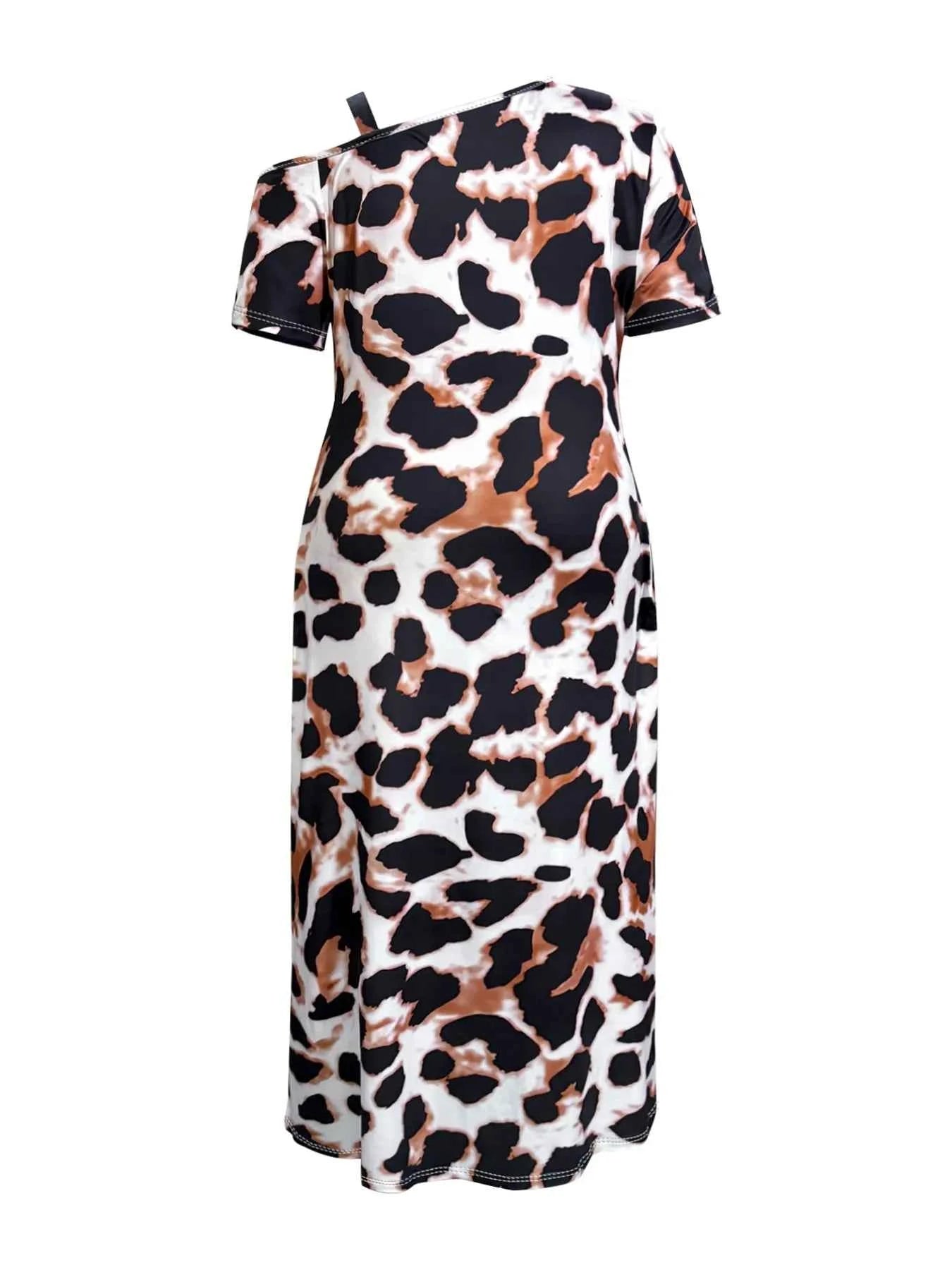 Plus Size Leopard Print Short Sleeve Maxi Dress with Side Slit 547c47bf-7015-450e-9511-3c02f4afe569-Max-Origin