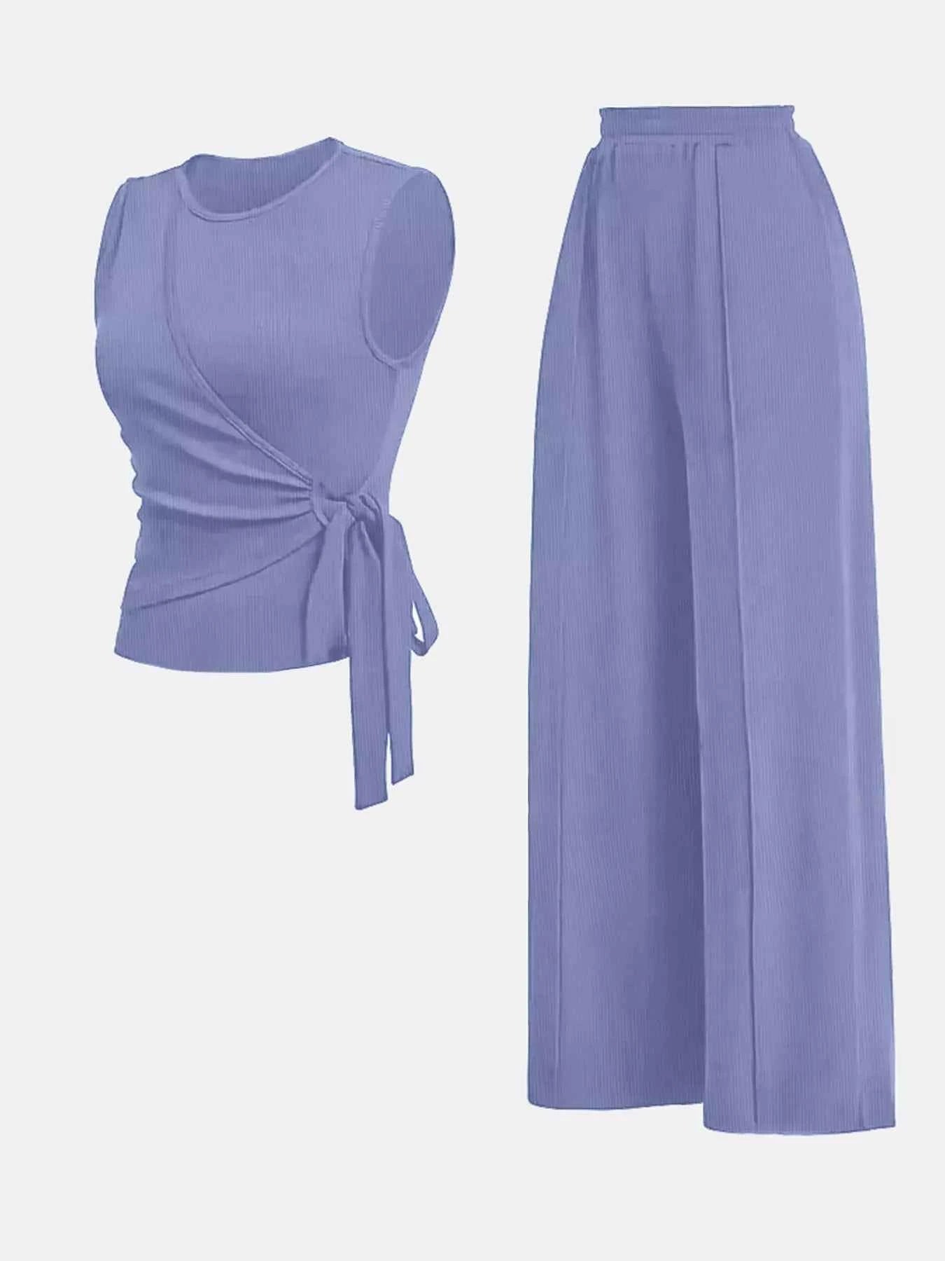Side Tie Round Neck Tank and Pants Set 548ab9cb-07ed-477e-953b-ff79c7bdee68-Max-Origin