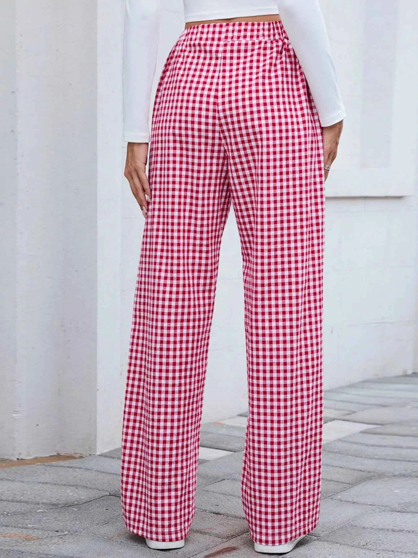 Plaid Wide Leg Casual Pants 5491bc64-394c-4fa4-b2ab-9dcd52643639-Max-Origin