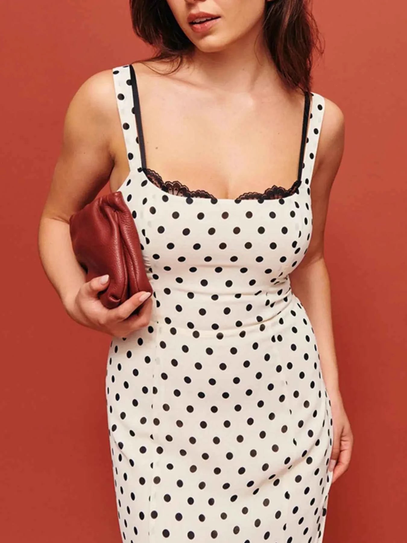 Polka Dot Sweetheart Neckline Maxi Dress 54ab35080f9d4f4eb58f6e7577d926bc-Max-Origin