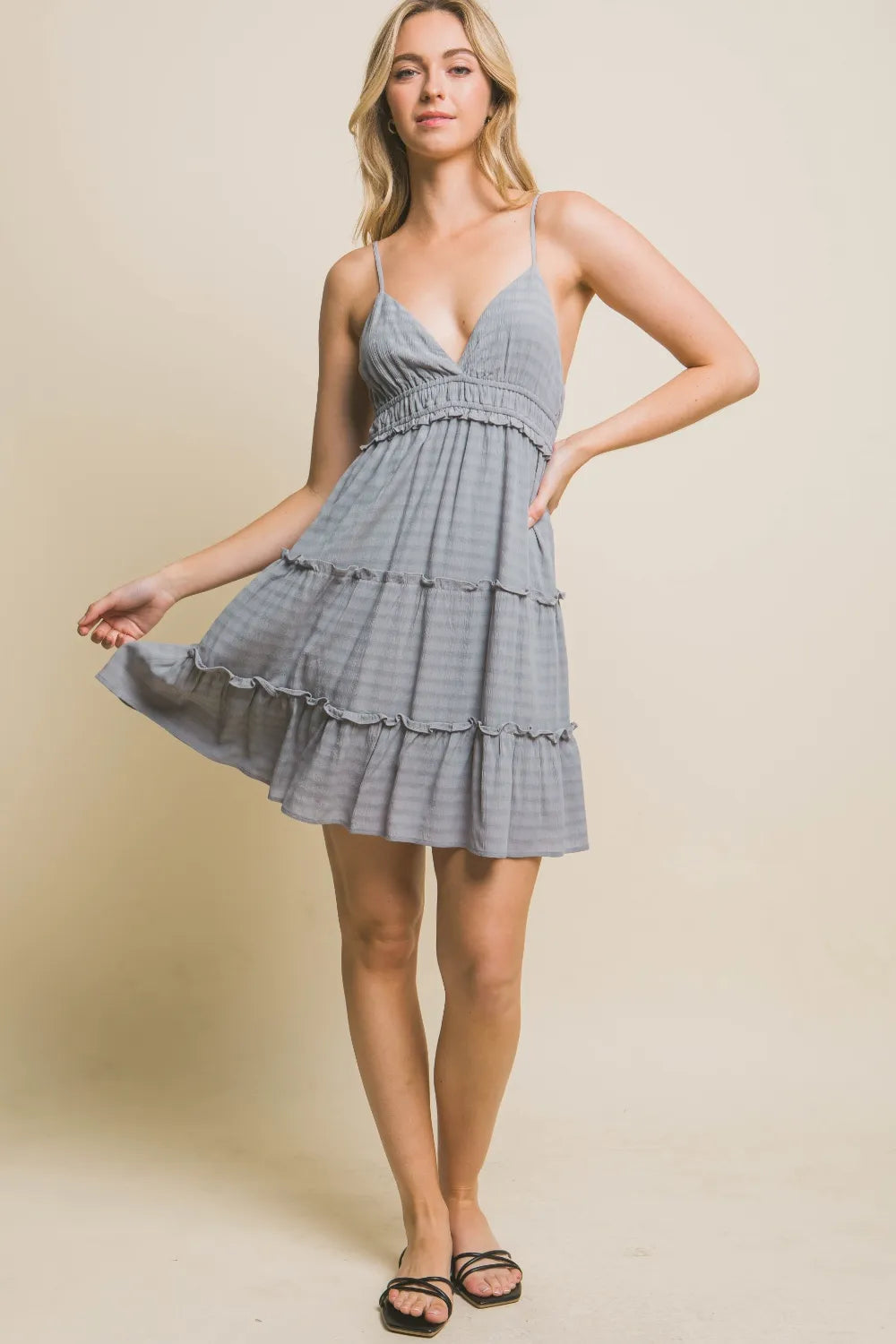 Love Tree Frill V-Neck Cami Dress 54acf0e2-63a4-4edf-87c8-6322866d7bb6-Max
