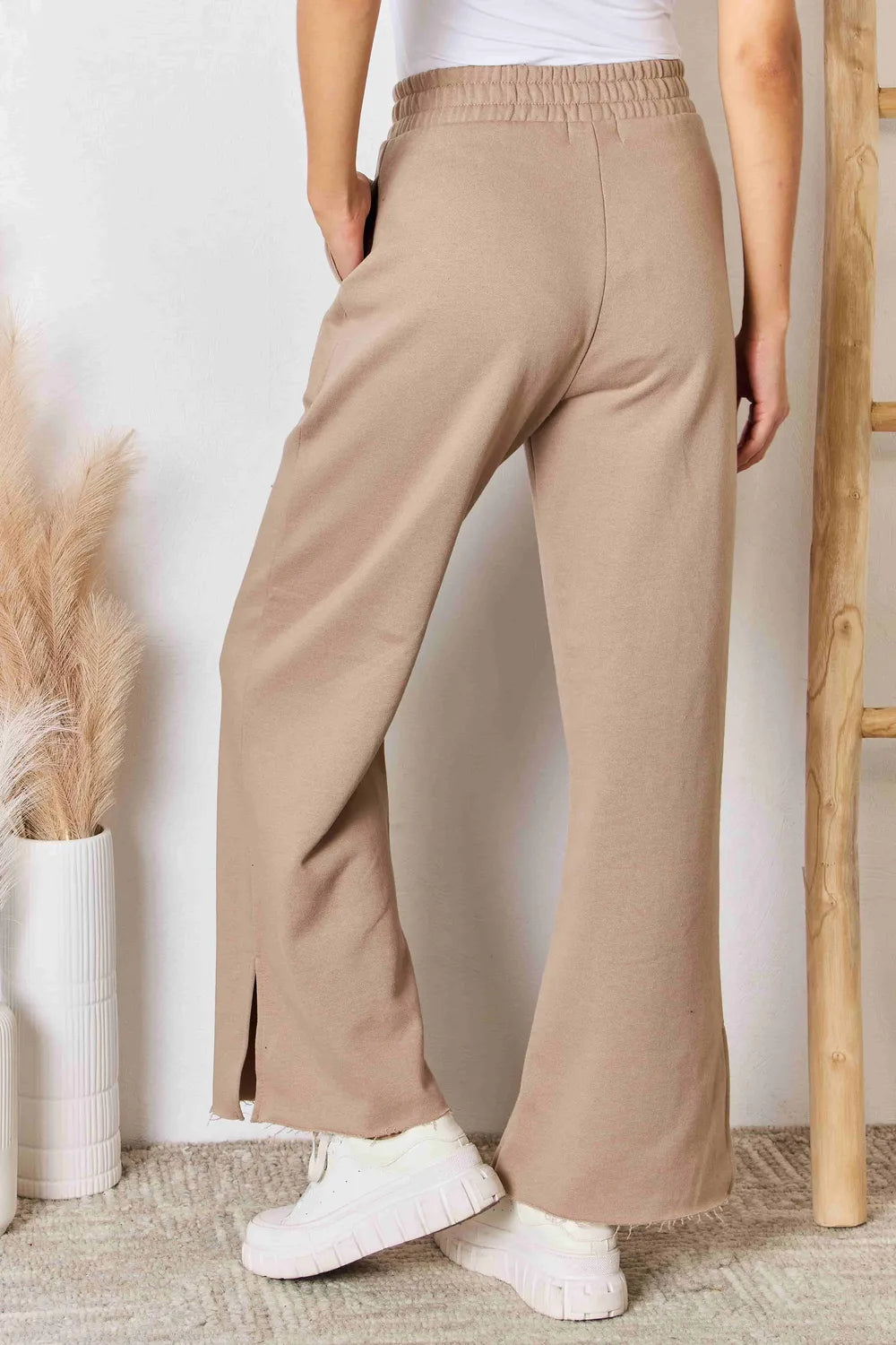 RISEN Wide Waistband Slit Wide Leg Pants 54ba6964-492f-40ae-a3b8-9d8d0fbe4069-Max