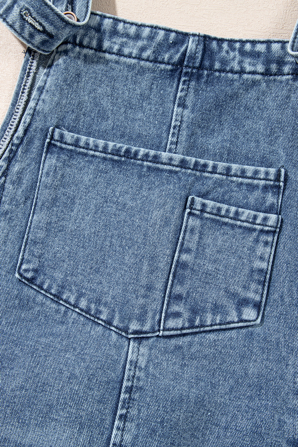 Black Distressed Bib Pocket Wide Leg Denim Overall 54ca2454b921f5e0