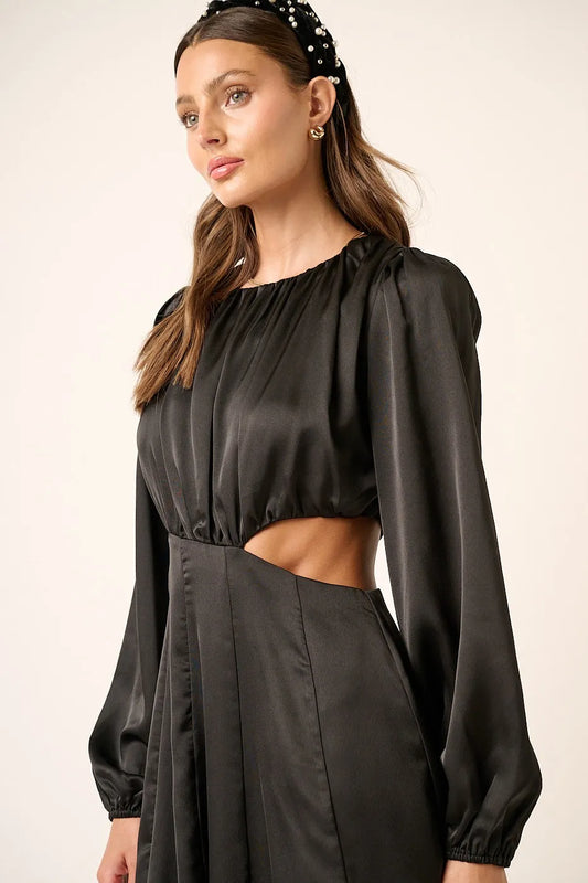 Mittoshop Satin Side Cutout Detail Mini Dress 54ce5607fdbf4608a9f7f281d889aef3-Max-Origin
