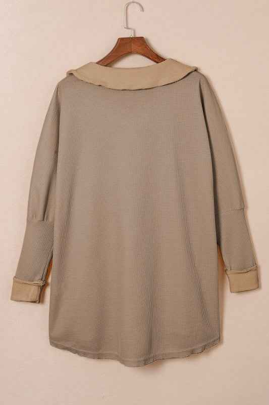 Bianca Waffle Knit Long Sleeve Top 54e0acda-644d-41f3-9217-969c2141dd34