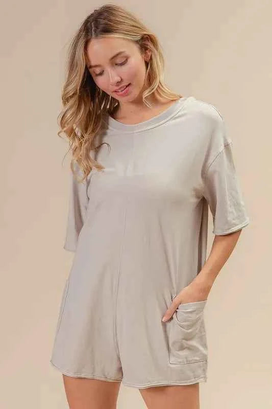 BiBi Short Sleeve Back Open Washed Romper 54e663f7-86b1-436d-914e-861e9853ee51-Max-Origin