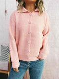 Ribbed Button-Up Cardigan Pink One Size 54ebb05e31574abcb7909bf41f055eb1-Max-Origin