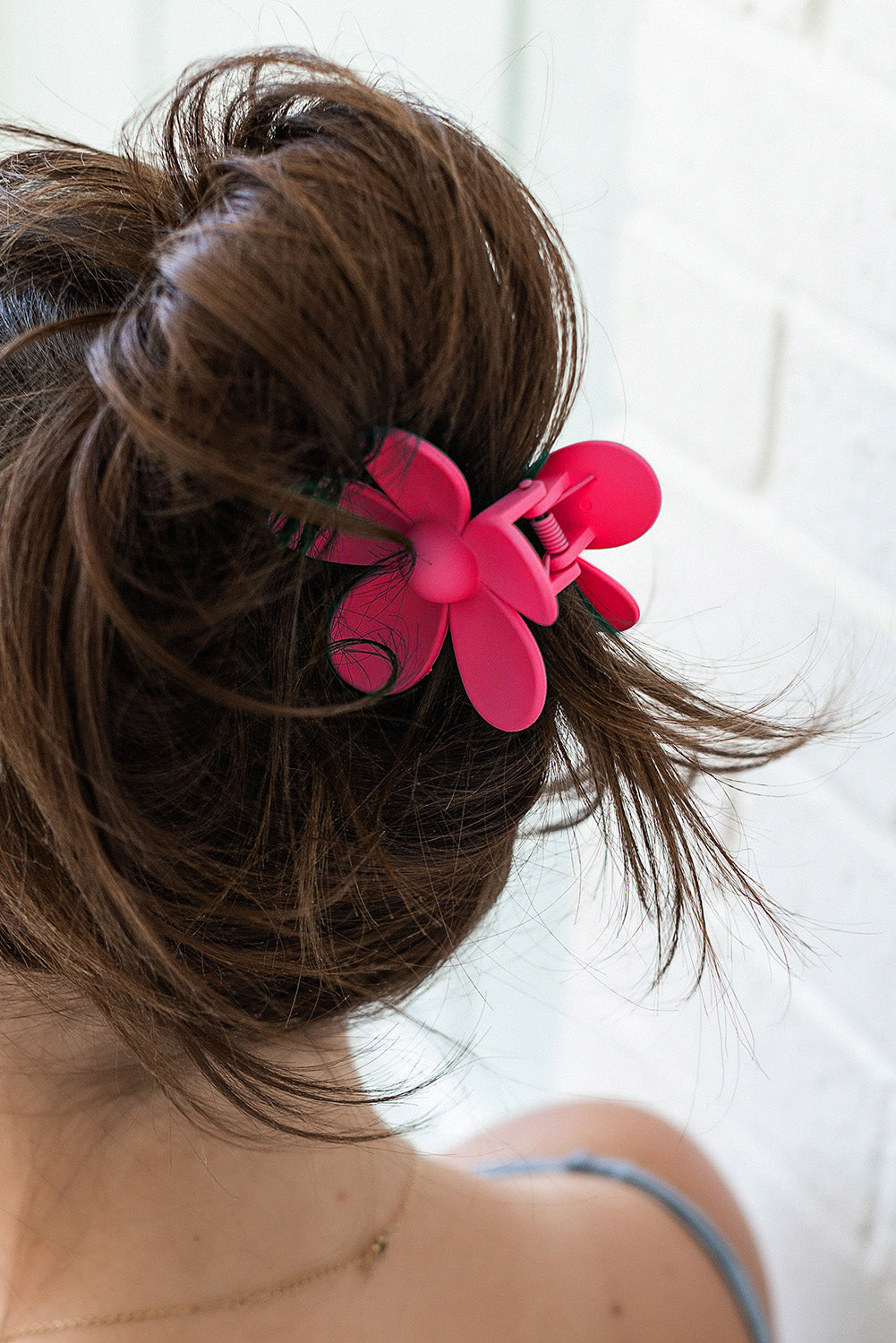 Rosy Flower Hair Claw Clip 54f545ddcd3ef0e1