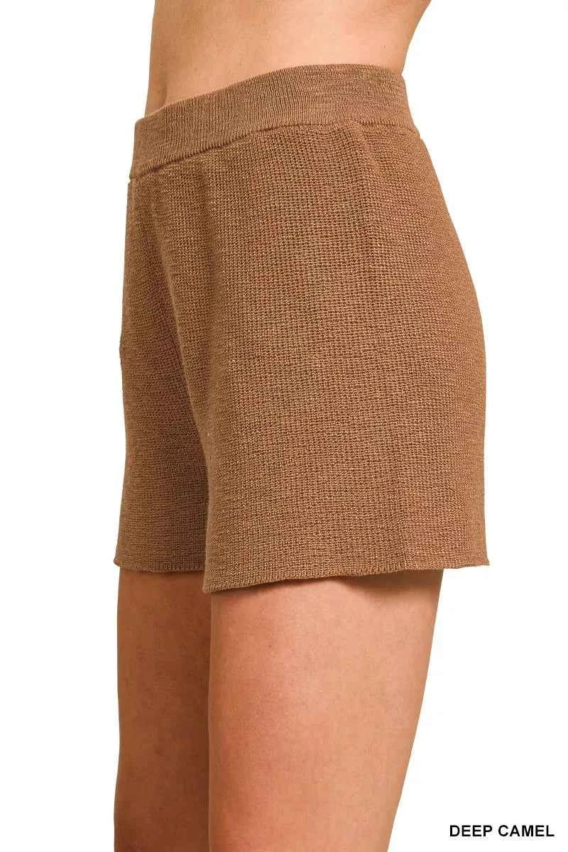 Zenana Round Neck Knit Top and Shorts Sweater Set 551cce7e4bc243be9b3b29dcd8ecd912-Max-Origin