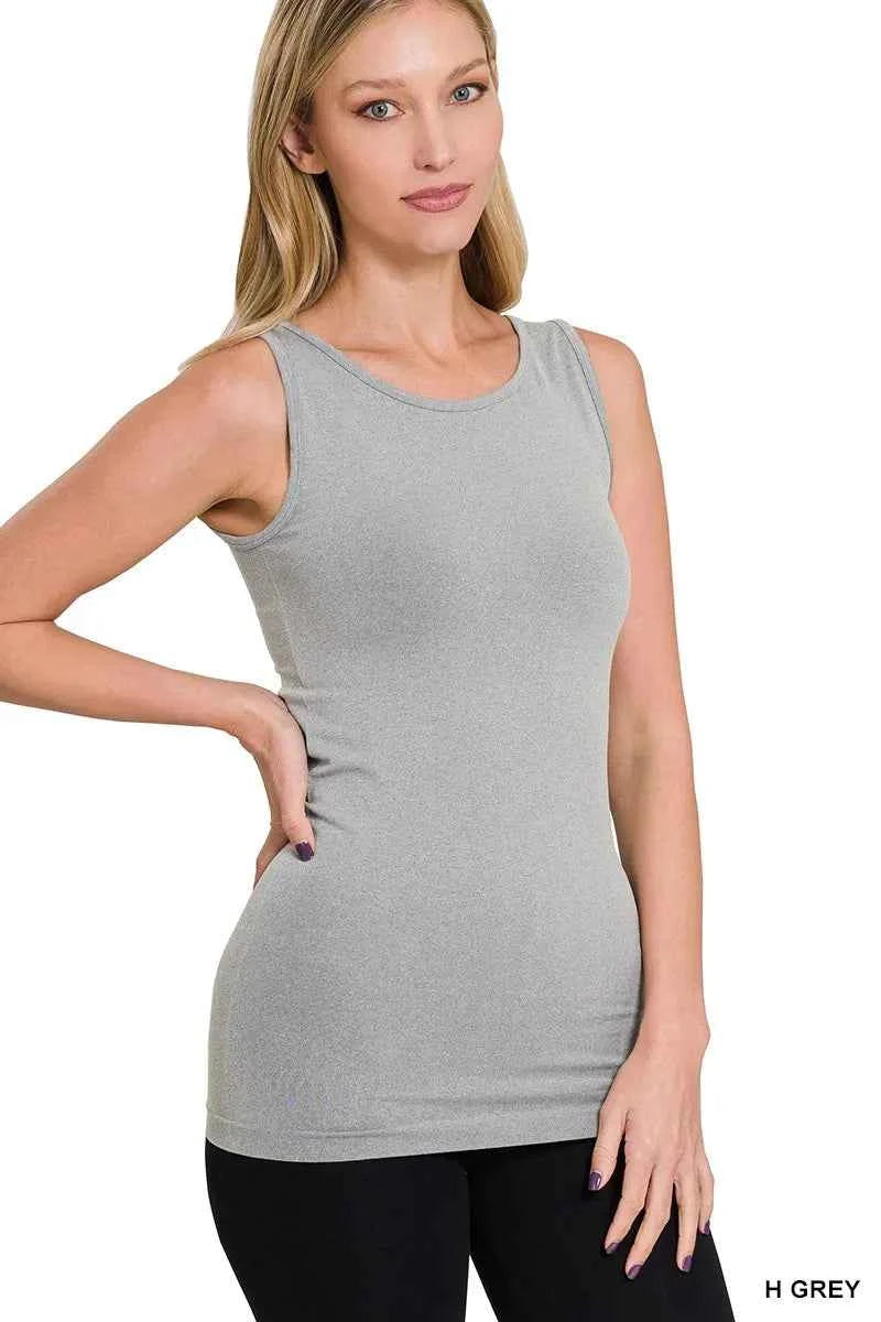 Zenana Scoop Neck Seamless Tank Top H GREY 5523812c0d3440dda125887358667871-Max-Origin