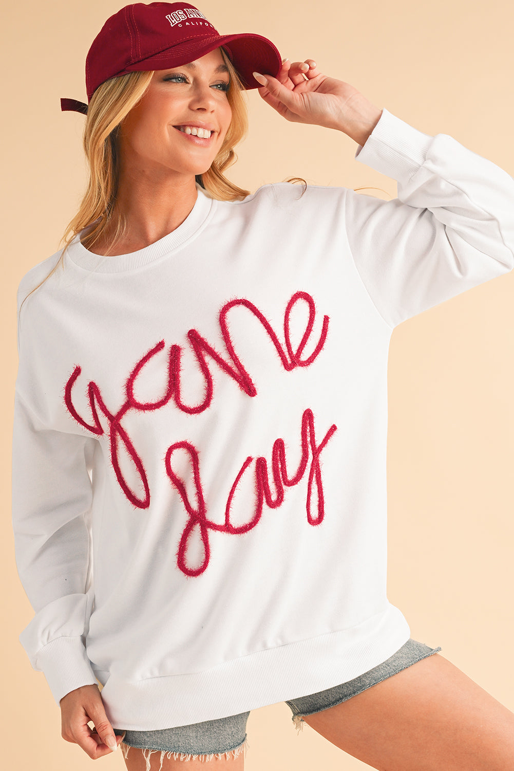 Black Tinsel Game Day Drop Shoulder Sweatshirt 5527c309e10c78eb