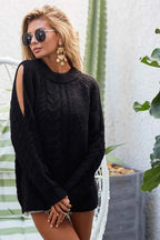 BiBi Twist Knitted Open Shoulder Sweater 552fa5fad7af4059bbfa3d2e268bc2b4-Max-Origin