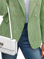 Double-Breasted Lapel Collar Blazer 5542fb8f-65c5-4ce3-a1a7-64c29399d99c-Max-Origin