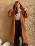 Plus Size Tied Long Sleeve Hooded Coat with Pockets Caramel 5557b7fa-7758-45dd-ab15-fb4c75cb0e8f-Max