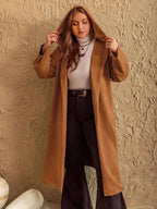 Plus Size Tied Long Sleeve Hooded Coat with Pockets Caramel 5557b7fa-7758-45dd-ab15-fb4c75cb0e8f-Max