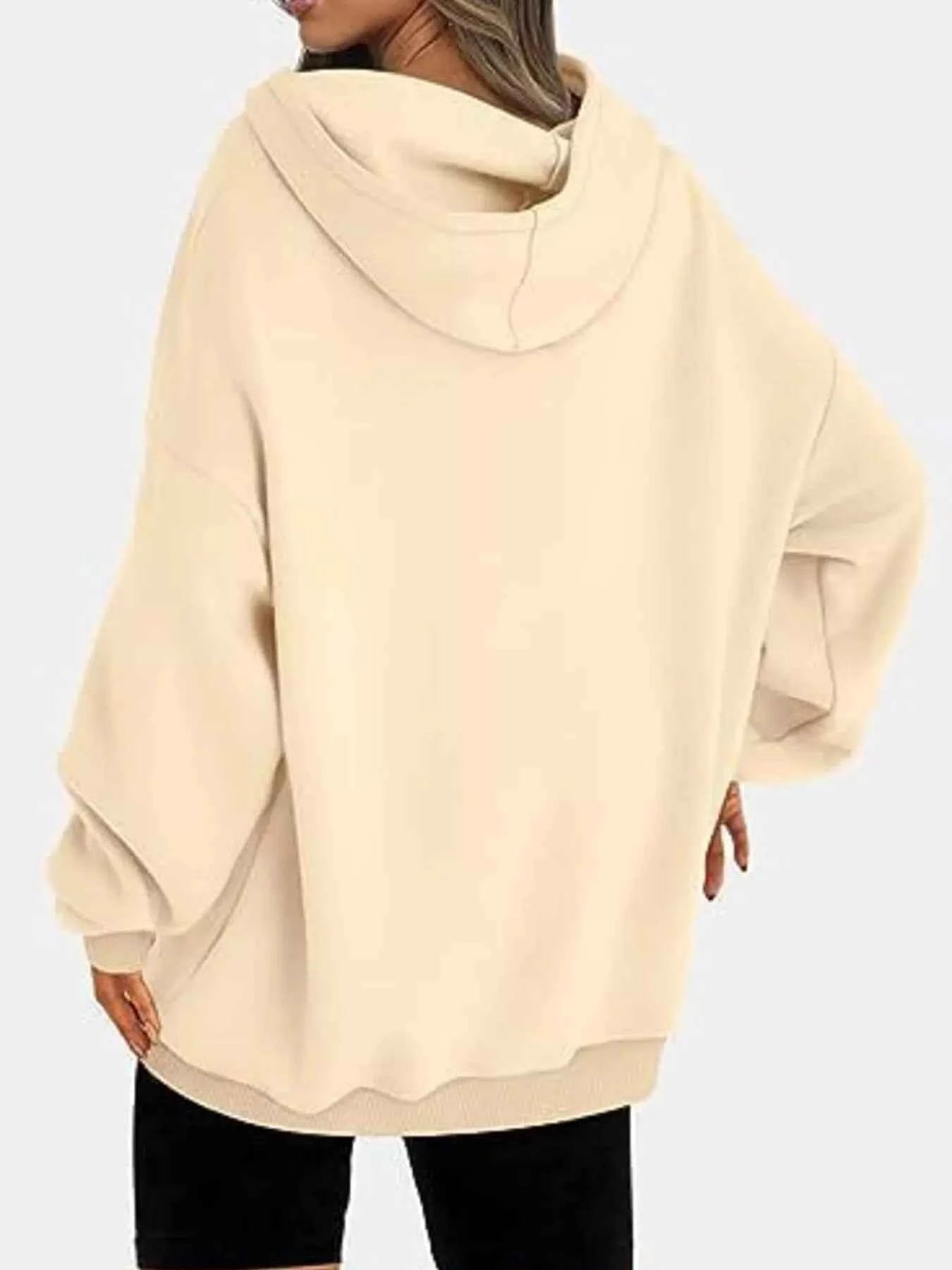Drop Shoulder Long Sleeve Hoodie 555b97602ef74ca2b36e0d3f75004227-Max-Origin