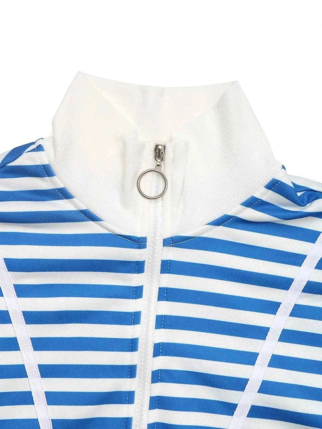Striped Quarter Zip Long Sleeve Hoodie 55636763037a4e4a80dea48ed3155481-Max-Origin